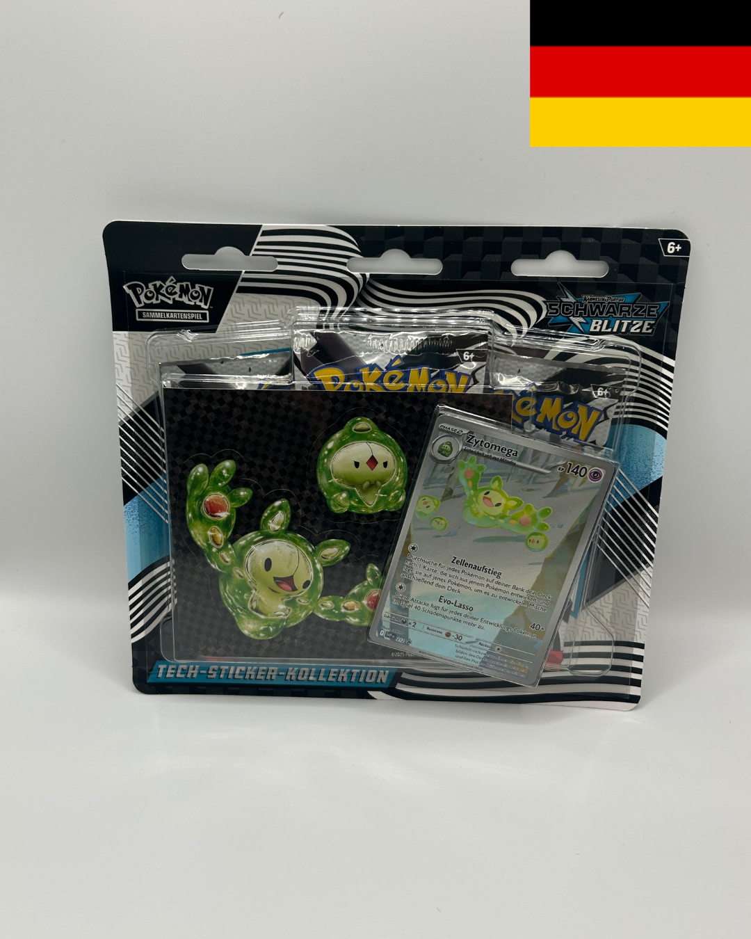 Schwarze Blitze Tech Sticker Kollektion DE - Boxbreak