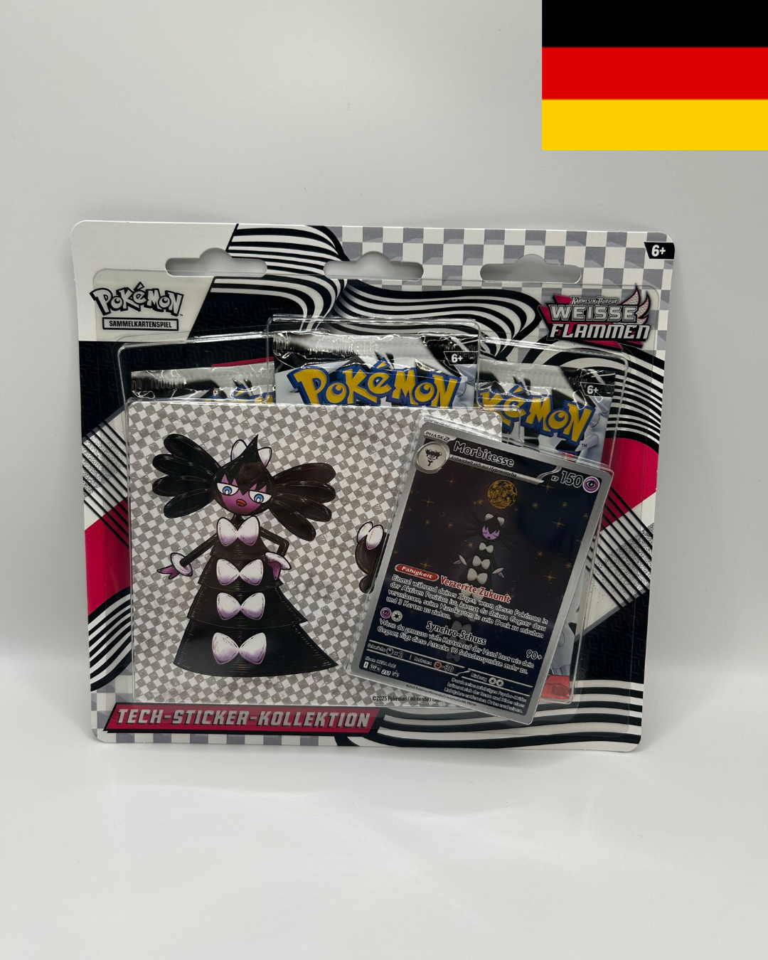 Weiße Flammen Tech Sticker Kollektion DE - Boxbreak