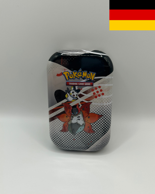 Schwarze Blitze/Weiße Flammen mini Tin DE - Boxbreak