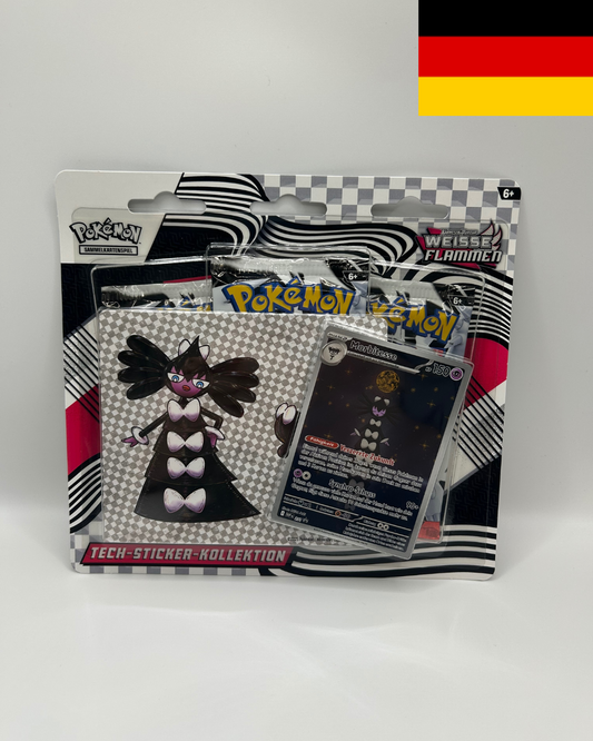 Weiße Flammen Tech Sticker Kollektion DE - Boxbreak