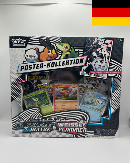 Schwarze Blitze/ Weiße Flammen Poster Kollektion DE - Boxbreak